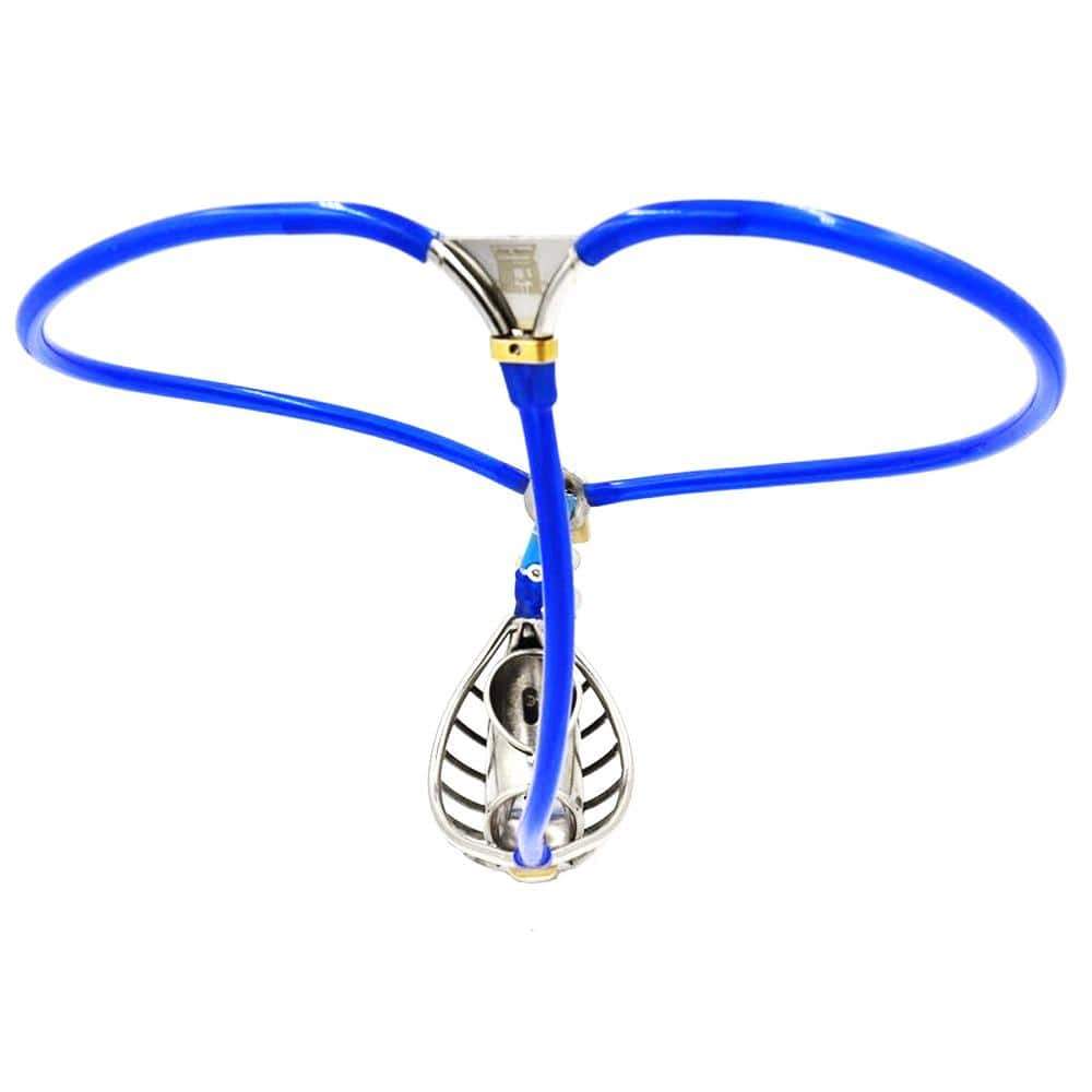 Blauer Gürtel von vorne