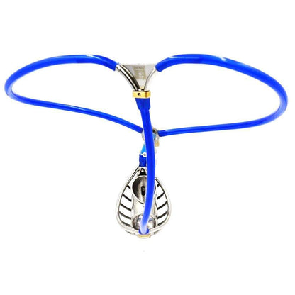 Blauer Gürtel von vorne