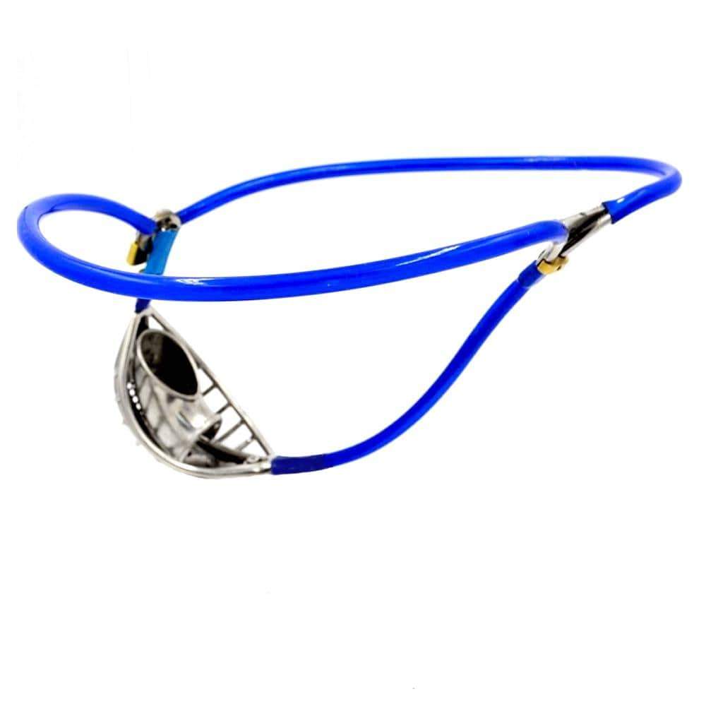 Blauer Gürtel von hinten