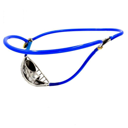 Blauer Gürtel von hinten
