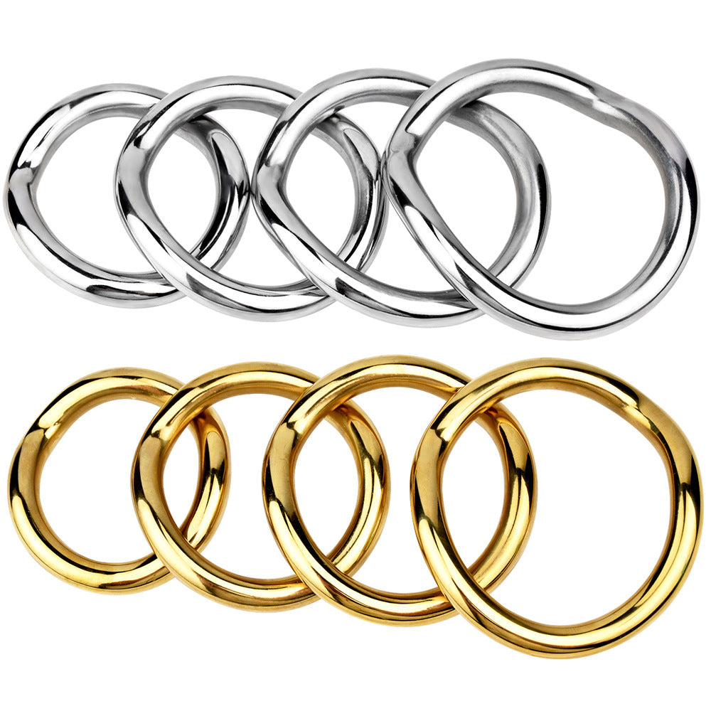 Edelstahlringe in beiden Metallfarben