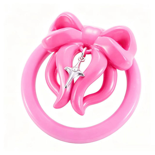 Pinke Schleifenfront mit Sternanhänger