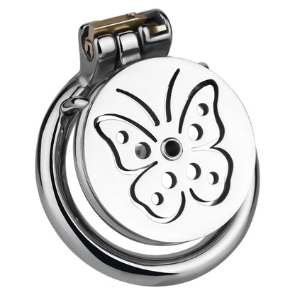 Gebogener Ring mit Metalleinsatz