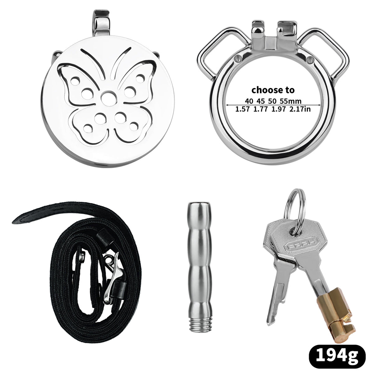 Set mit rundem Ring und beiden Zubehörteilen