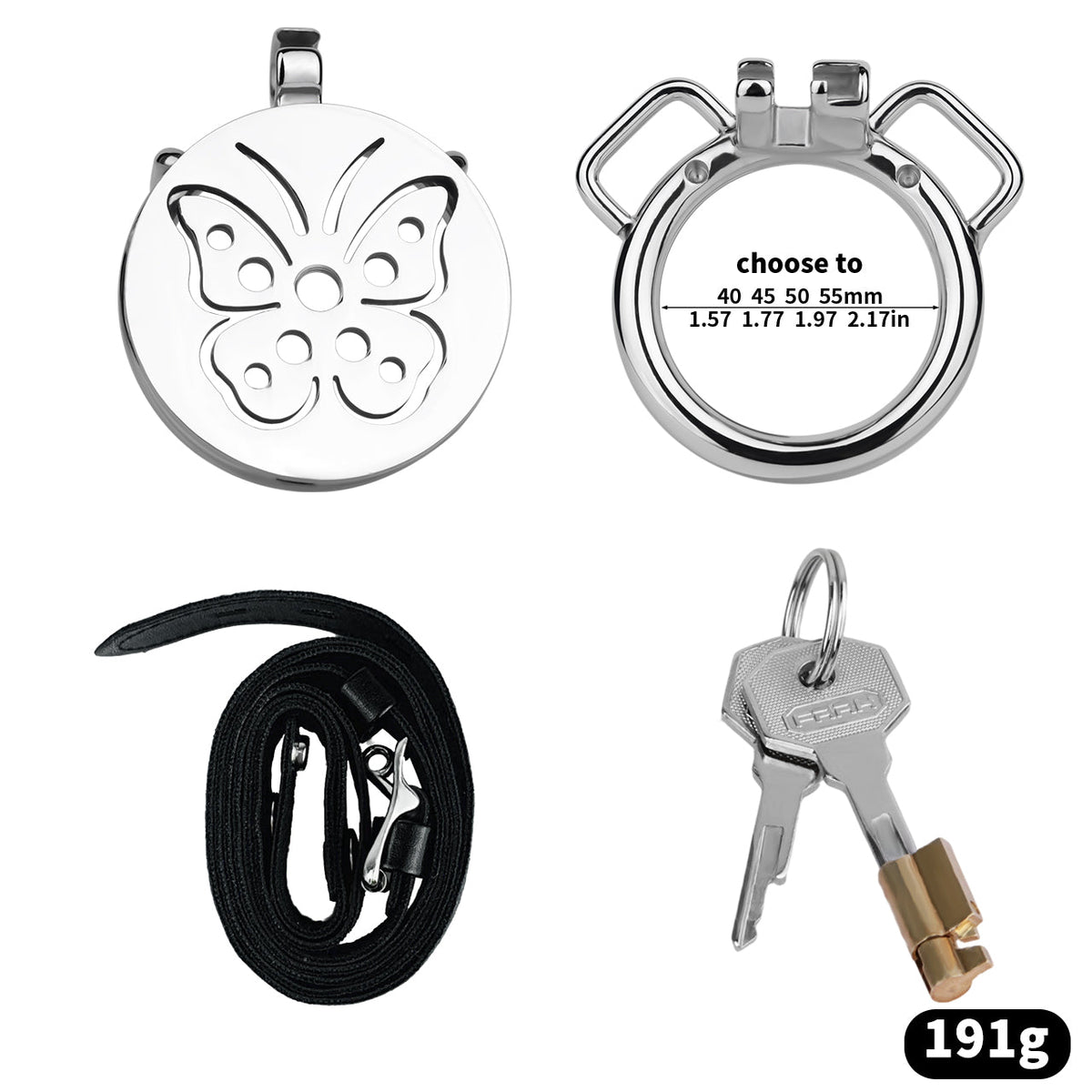 Set mit rundem Ring und Haltegurt