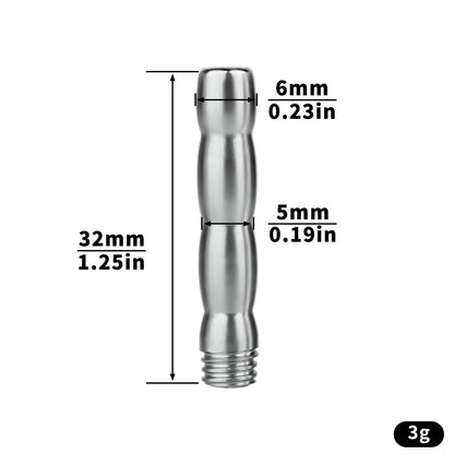 Maße des optionalen Metalleinsatzes