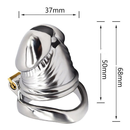 Maßzeichnung mit 68 mm Länge, 50 mm Teilhöhe und 37 mm Innendurchmesser