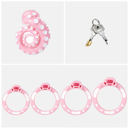 Pinkes Standardset mit Ringen und Schlüsseln