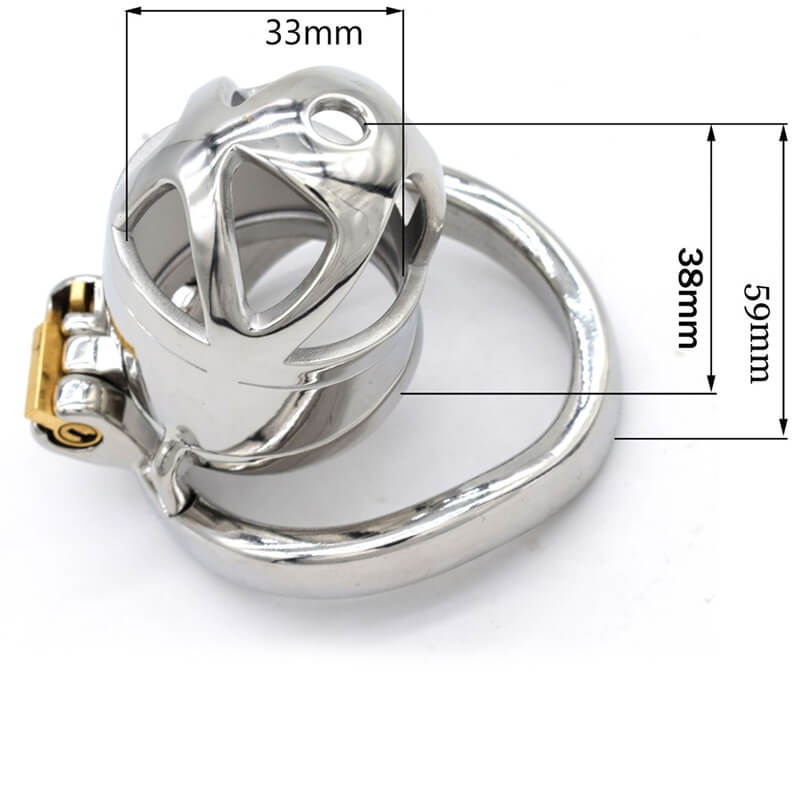 Maßzeichnung mit 33 mm Breite und 59 mm Außenmaß