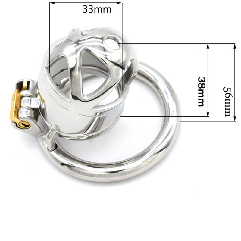 Maßzeichnung mit 33 mm Breite und 56 mm Außenmaß