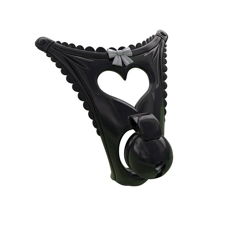 Schwarze Herzblende mit glatter Front