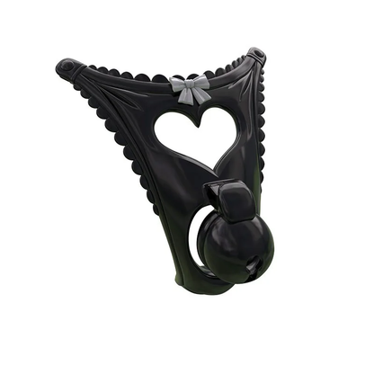 Schwarze Herzblende mit glatter Front