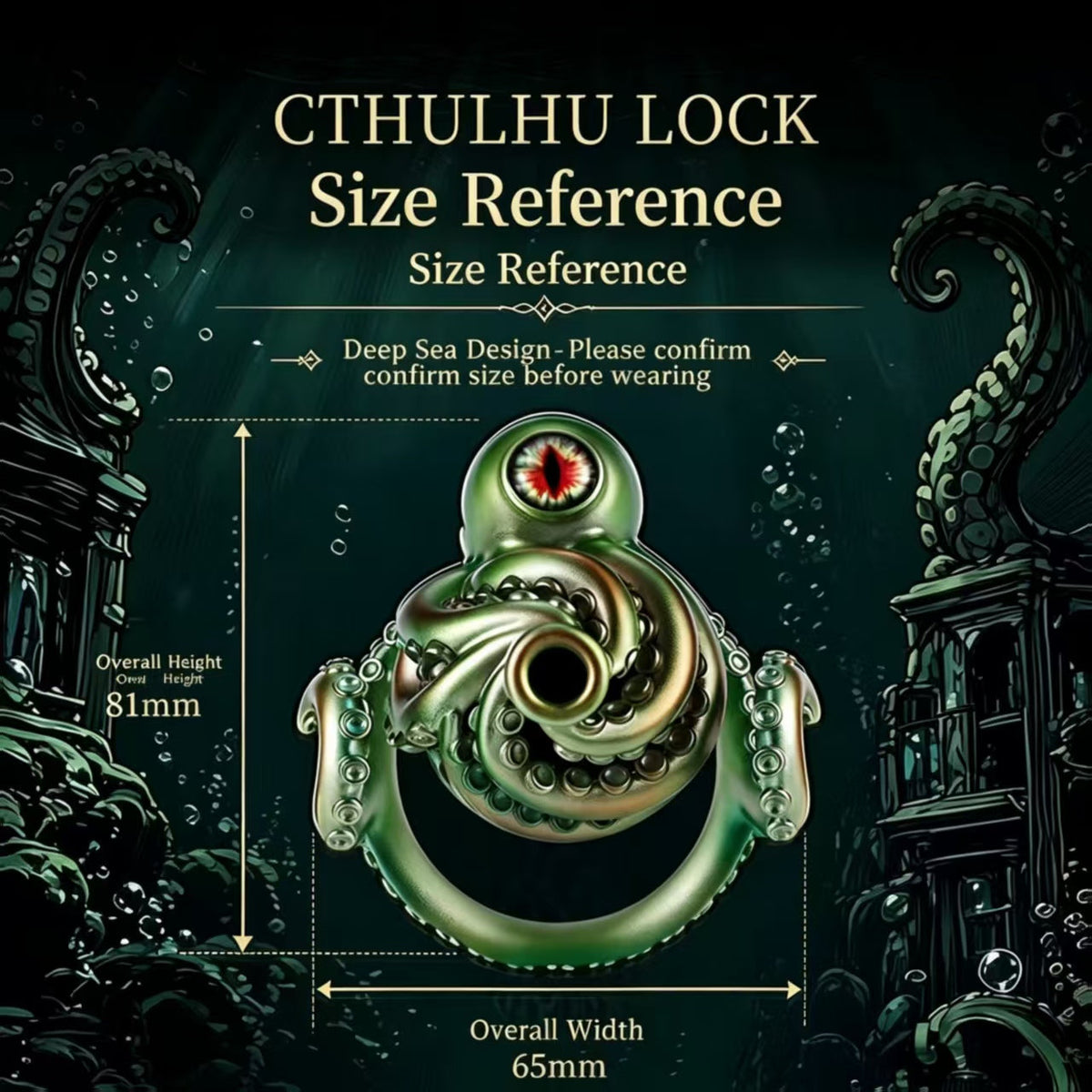 Gesamthöhe und Gesamtbreite des Eye of Cthulhu
