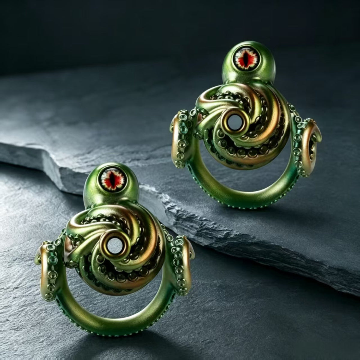 Zwei Ansichten des Eye-of-Cthulhu-Modells