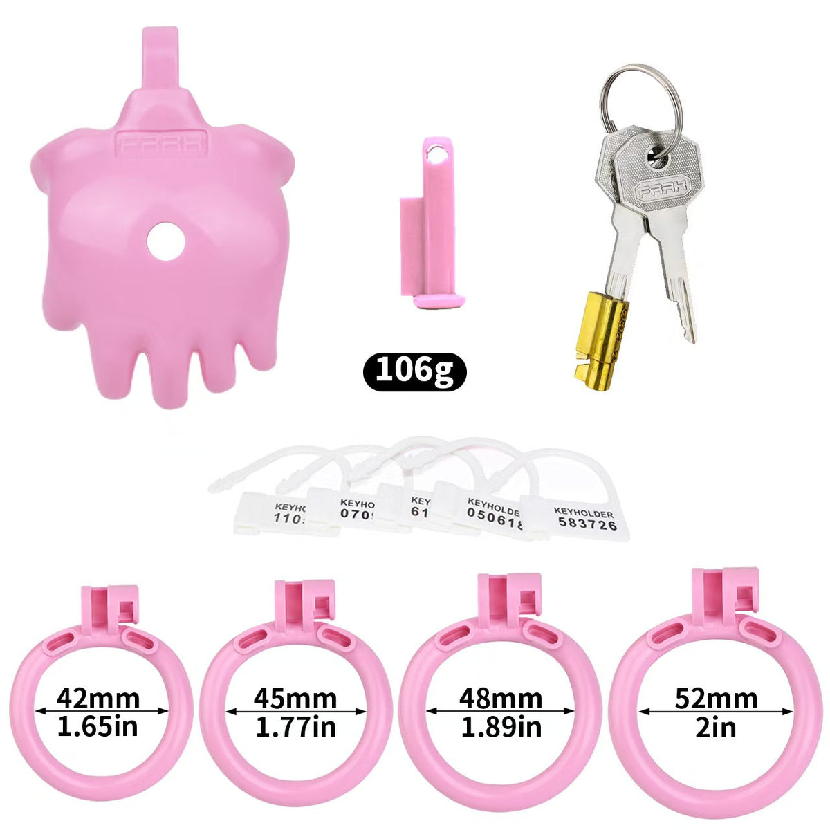 Pinkes Set ohne Stahleinsatz