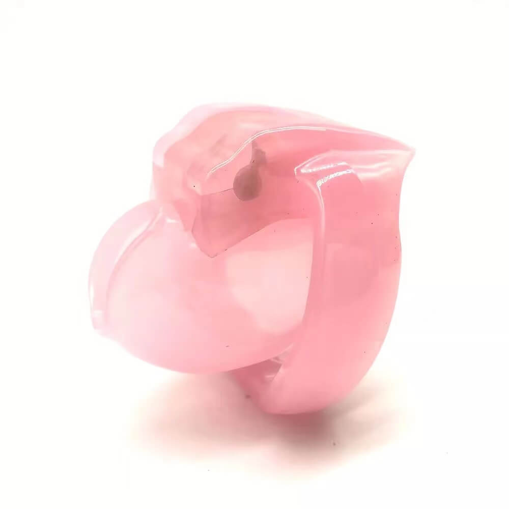 Schrägansicht der pinken Hülle