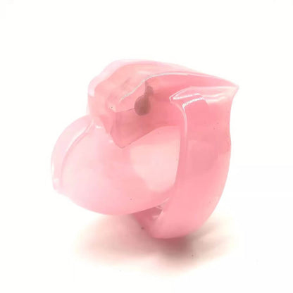 Schrägansicht der pinken Hülle