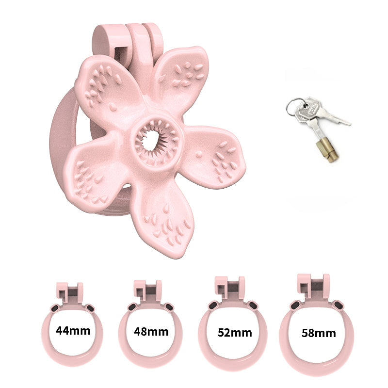 Pinkes Set mit vier Ringen