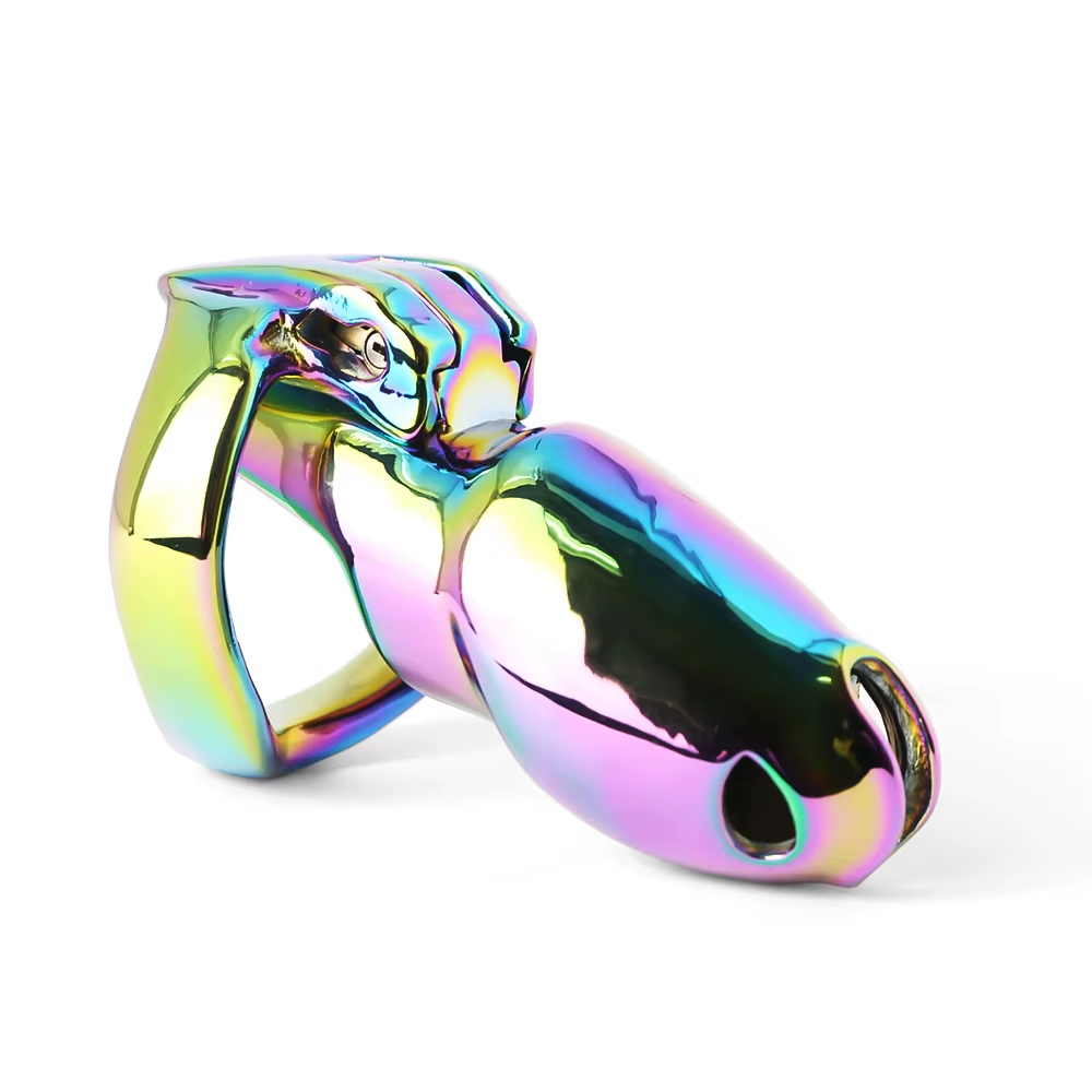 Regenbogenkäfig in Schrägansicht