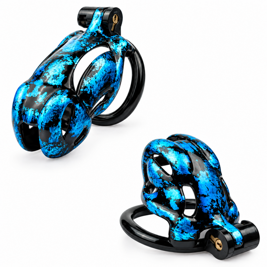 Blaue Viper-Camo-Hülle aus zwei Winkeln